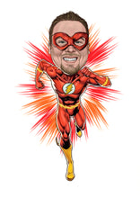 Load image into Gallery viewer, Colour drawing as a character - Man as superhero - drawings and portraits from your photos - - drawking.com - DrawKing